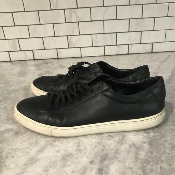 Oliver Cabell Shoes Mens Size EU 45 US 12 Black Leather Made in Italy Sneakers - Picture 3 of 10